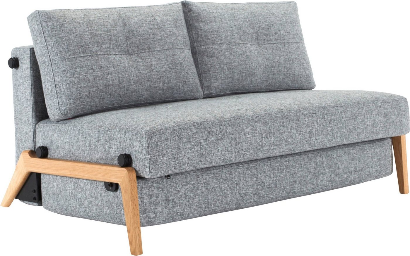 INNOVATION LIVING ™ Schlafsofa Cubed, Kompaktes Klappsofa mit Füßen aus Eiche von INNOVATION LIVING ™