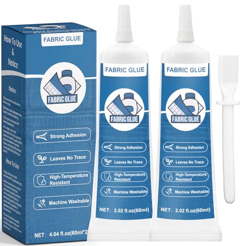 INNOVAYOU 120ml Textilkleber - Textilkleber Waschmaschinenfest, Extra Stark, Transparent, Permanenter Stoffkleber für Stoffe und Kleidung von INNOVAYOU
