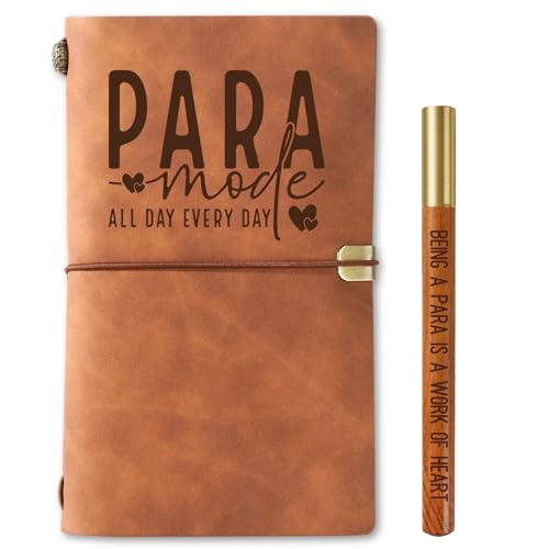 InnoBeta Paraprofessional Appreciation Gifts, Paraprofessional Journal & Pen Leather with Faith Message Refillable Notebook, Travel Diary, 7.8x5 Inches - Mode von INNObeta