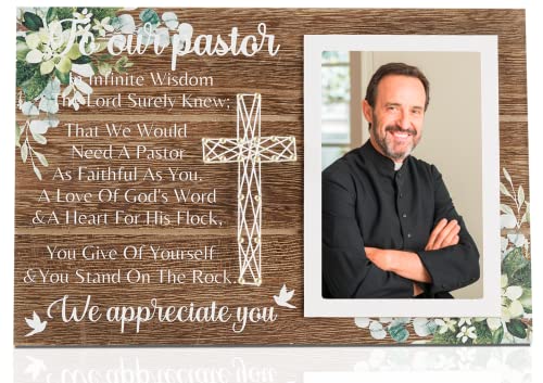 InnoBeta Pastor Picure Rahmen Wertschätzungsgeschenke für Männer für Pastor – für 10,2 x 15,2 cm Fotos – To Our Pastor von INNObeta