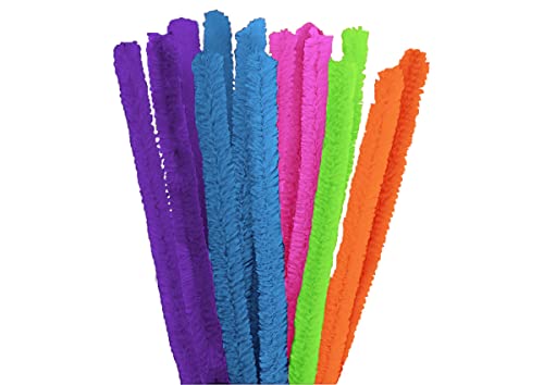 INNSPIRO Pfeifenreiniger, Chenille-Mix, 15 mm x 50 cm, 6 Farben, 10 Stück, ideal für Bastelarbeiten mit Kindern, Dekorationen und kreative Aktivitäten von INNSPIRO