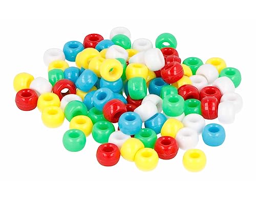 Eco-Kunststoffperlen. Johannisbeere, mehrfarbig, blickdicht, Durchmesser: 9 mm. Innendurchmesser: 4 mm. 400 U von INNSPIRO