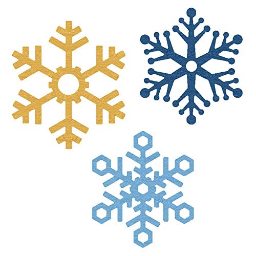 MISS KUTY ZAG Weihnachts-Schneeflocken-Stanzform, 3 Stück, zum Schneiden von Papier, Karton, EVA-Schaum und Aluminiumfolie für Kartenherstellung, Scrapbooking und Basteln MISS KUTY ZAG Weihnachts-Schneeflocken-Stanzform, 3 Stück, zum Schneiden von Papier, Karton, EVA-Schaum und Aluminiumfolie für Kartenherstellung, Scrapbooking und Basteln von MISS KUTY