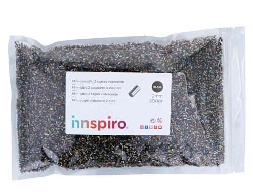 Glasstein, Mini-Metallzylinder, Durchmesser 2 x 2 mm, 500 g. von INNSPIRO