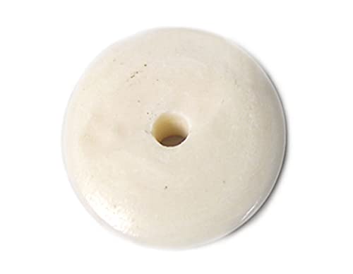 Horn Perle weiß Durchmesser 7 mm. 200u. von INNSPIRO