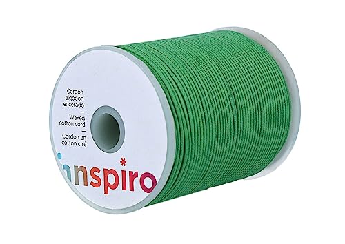 INNSPIRO 260420 3mm Gewachst Baumwollschnur, Fein, Hellgrün, 50m Länge INNSPIRO 260420 3mm Gewachst Baumwollschnur, Fein, Hellgrün, 50m Länge von INNSPIRO
