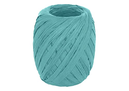 INNSPIRO Papierbast, blau, 4 mm x 30 m, für Bastelarbeiten, Geschenke und Dekorationen von INNSPIRO