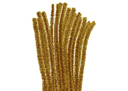 INNSPIRO Chenille Metall Chenille Gold 10 mm x 30 cm 10U von INNSPIRO