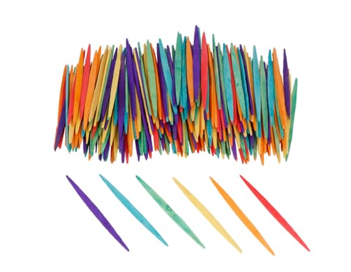 INNSPIRO Flache Stäbchen, gemischte Farben, 65 mm, 250 Stück, aus Holz, zum Basteln, Verzieren, Erstellen von Gebäuden. INNSPIRO Flache Stäbchen, gemischte Farben, 65 mm, 250 Stück, aus Holz, zum Basteln, Verzieren, Erstellen von Gebäuden. von INNSPIRO