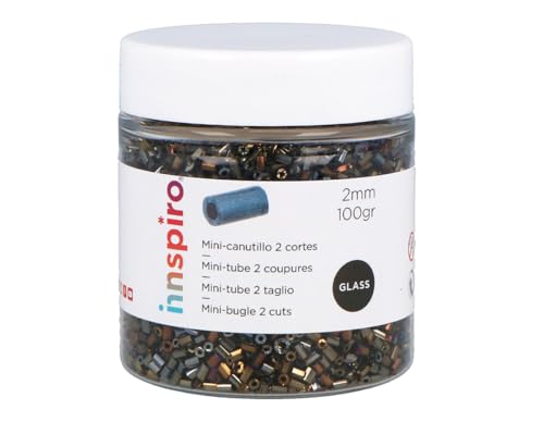 INNSPIRO Glasfelsen Mini schillernder Metallzylinder Durchmesser 2 x 2 mm 100 g INNSPIRO Glasfelsen Mini schillernder Metallzylinder Durchmesser 2 x 2 mm 100 g von INNSPIRO