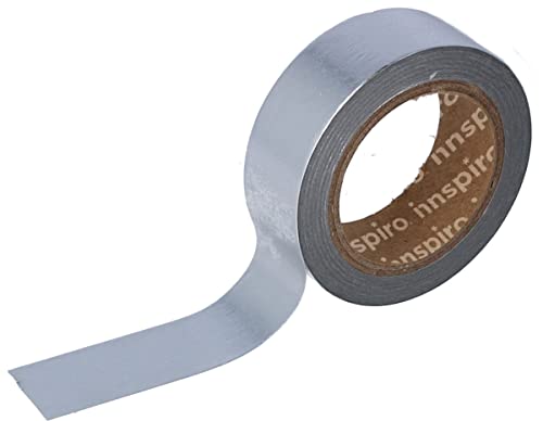 INNSPIRO Masking Tape Washi Folie, silberfarben, 15 mm x 10 m, Serie Metall INNSPIRO Masking Tape Washi Folie, silberfarben, 15 mm x 10 m, Serie Metall von INNSPIRO