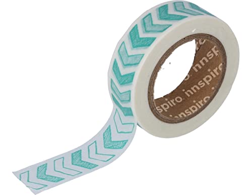 INNSPIRO Masking Tape Washi Pfeile blau 15 mm x 10 m Serie Tutti Frutti von INNSPIRO