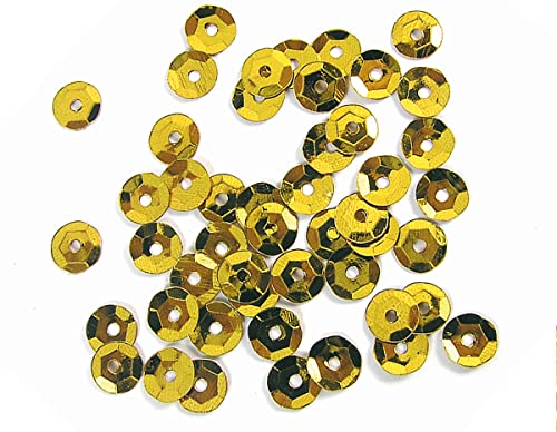 INNSPIRO Pailletten, Silber, Gelbgold, 7 mm, 500 g, 37500 u, ca. ideal für Schmuck und Bastelarbeiten mit Kindern. von INNSPIRO