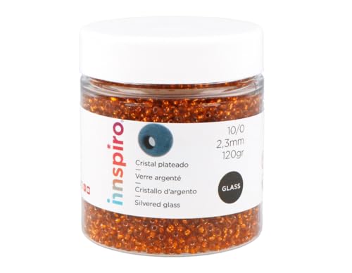 INNSPIRO Runder Glasstein silber orange 2,3 mm, 10/0, 120 g. INNSPIRO Runder Glasstein silber orange 2,3 mm, 10/0, 120 g. von INNSPIRO