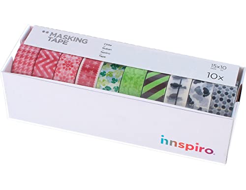 INNSPIRO Set mit 10 Masking Tape Washi Serie deco von INNSPIRO
