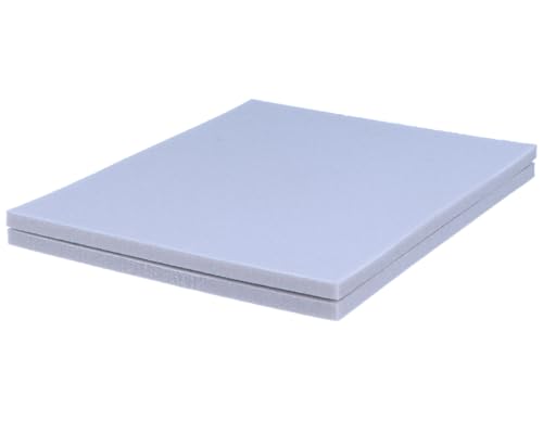 INNSPIRO Set mit 2 sehr flexiblen Schleifschwämmen, feine Körnung 1000 und Mikrofaser-280, 14 x 11 x 0,5 cm, zum Schleifen und Polieren von Holz, Farbe, Stahl, Rost von INNSPIRO