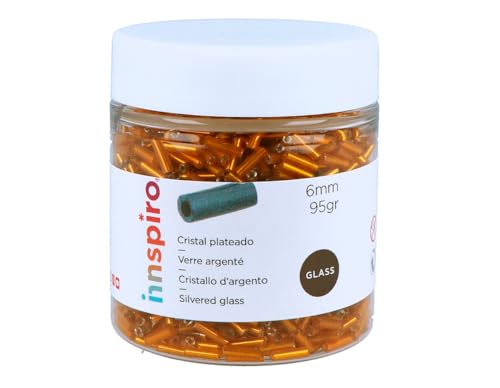 INNSPIRO Steingarten Glaszylinder silber orange Durchmesser 1,80 x 6 mm 95 g INNSPIRO Steingarten Glaszylinder silber orange Durchmesser 1,80 x 6 mm 95 g von INNSPIRO