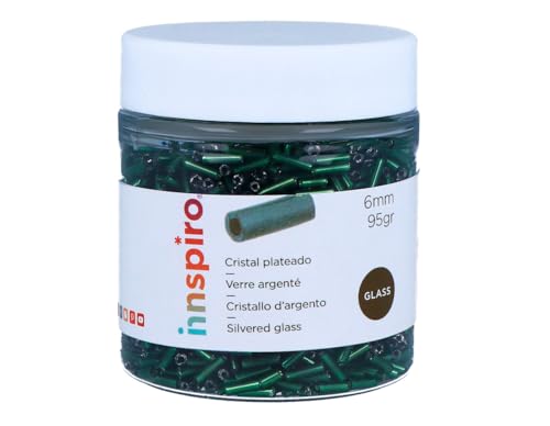 INNSPIRO Steingarten Zylinder silber grün Durchmesser 1,80 x 6 mm 95 g von INNSPIRO