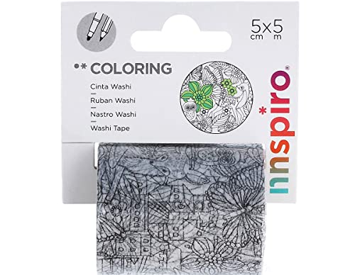 INNSPIRO Washi-Tape zum Ausmalen von Coloring Wald, 50 mm x 5 m. INNSPIRO Washi-Tape zum Ausmalen von Coloring Wald, 50 mm x 5 m. von INNSPIRO