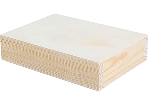 Kiste aus massivem Kiefernholz und rechteckigem Blech, 15 x 11 x 3,5 cm. Kiste aus massivem Kiefernholz und rechteckigem Blech, 15 x 11 x 3,5 cm. von INNSPIRO