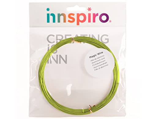 Magisches Aluminiumgarn, Apfelgrün, 2,0 mm. 5 m. von INNSPIRO