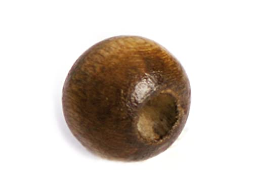 Perle aus Holz, Kugel Walnuss Durchmesser 8 mm. 100 Stück. von INNSPIRO