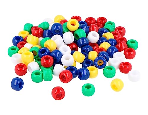 Perlen aus Johannisbeere, mehrfarbig, transparent, matt, lebhaft, Durchmesser: 9 mm. 1000 Stück. Durchmesser: 4 mm. Tasche von INNSPIRO