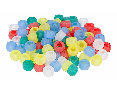 Perlen aus Kunststoff, Eco. Johannisbeere, mehrfarbig, Durchmesser: 9 mm, Innendurchmesser: 4 mm, ca. 400 U von INNSPIRO