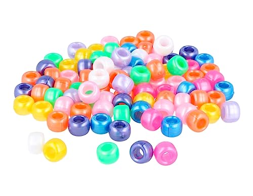 Perlen aus Kunststoff, Johannisbeere, mehrfarbig, blickdicht, Durchmesser: 9 mm, ca. 400 U, Durchmesser: 4 mm von INNSPIRO