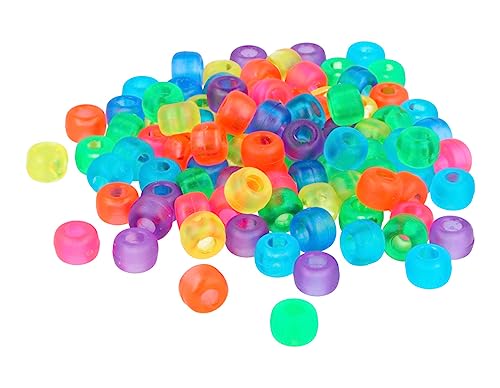 Perlen aus Kunststoff, Johannisbeere, mehrfarbig, transparent, matt, Durchmesser: 9 mm, Durchmesser: ca. 400 U, Durchmesser: 4 mm von INNSPIRO