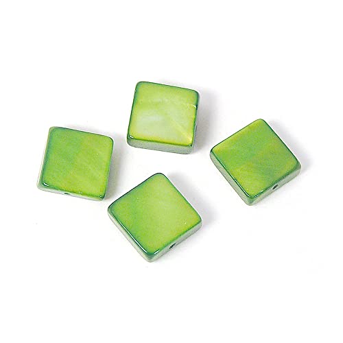 Perlenmuschel, quadratisch, glänzend, grün, 30 x 30 mm, 250 g, 37 u, ca. Perlenmuschel, quadratisch, glänzend, grün, 30 x 30 mm, 250 g, 37 u, ca. von INNSPIRO