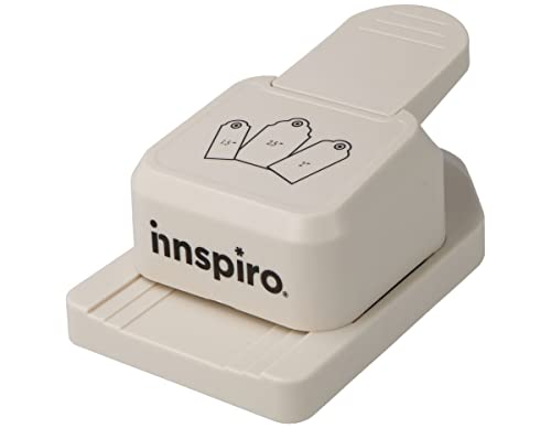 INNSPIRO Etikettenstanzer Classic 3-in-1 Tag Punch, Locher für Scrapbooking, Basteln, Kartenherstellung von INNSPIRO