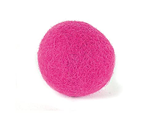 Wollfilz Fuchsia Kugel Durchmesser 10 mm. 50u. von INNSPIRO