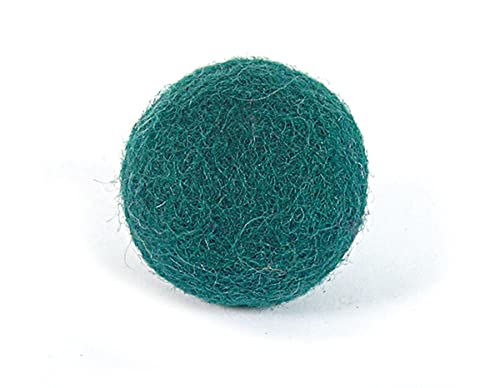 Wollfilz bläulich grüne Kugel Durchmesser 10 mm. 50u. von INNSPIRO