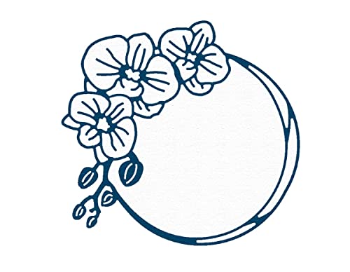 ZAG Feine Stanzform Blumen und Pflanzen Krone mit Orchidee 3u. von MISS KUTY