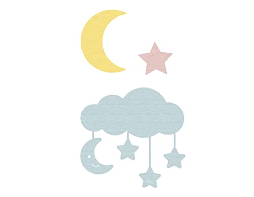 ZAG Feine Stanzform für Kinder, Wolke mit Sternen und Mond. von MISS KUTY
