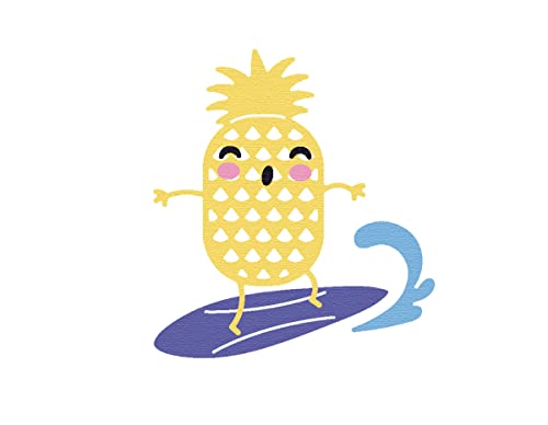 MISS KUTY ZAG Sommer-Stanzform Ananas, 4u, zum Schneiden von Papier, Karton, EVA-Gummi und Aluminiumfolie für Kartenherstellung, Scrapbooking und Basteln von MISS KUTY