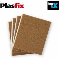 Inofix - Packung mit 4 selbstklebenden synthetischen braunen Filzen 100 x 85 mm Plasfix von INOFIX