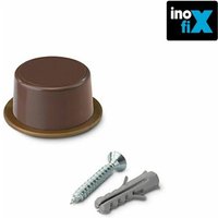 Türanschlag mit brauner Schraube (Blister 2 Einheiten) Inofix edm 66660 von INOFIX