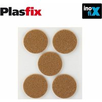 Pack 5 klebende synthetische braune Filze Durchmesser 34mm Plasfix Inofix von INOFIX