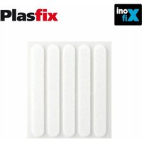 Packung mit 5 weißen synthetischen Klebefilzen 95 x 12 mm Plasfix Inofix von INOFIX