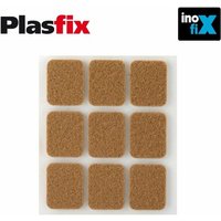 Pack 9 klebende synthetische braune Filze 29x23mm Plasfix Inofix von INOFIX