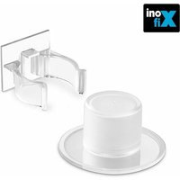 Inofix - Transparenter, selbstklebender Klemmhalteranschlag im Blister von INOFIX