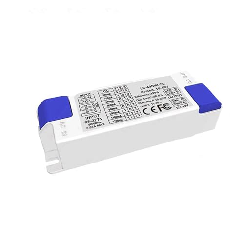 0-10V dimmbarer LED-Treiber 1W 3W 5W 10W 20W 30W 50W Beleuchtungstransformator Netzteil(900mA 18-46V PC) von INOJIKGV