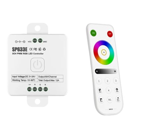 1-4 Ultradünne Touch-SPI-PWM-LED-Fernbedienung, geeignet for SP63*E-Controller-Pixel-LED-Streifen 3 V(4 Pin RGB SP633E) von INOJIKGV