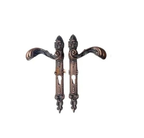 1 Satz Türschlösser, Wand Schmiedeeisen, Edelstahl Gartentürgriffschlösser mit Schlüssel(1.5MM_85MM) von INOJIKGV