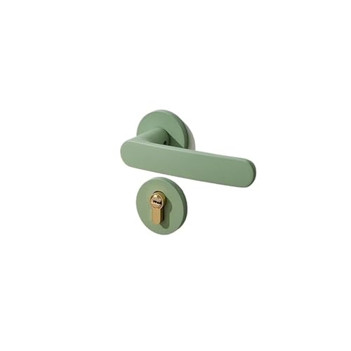 1 set von aluminium legierung zimmer türschloss set innen stille tür griff split lock hause(Green A) von INOJIKGV