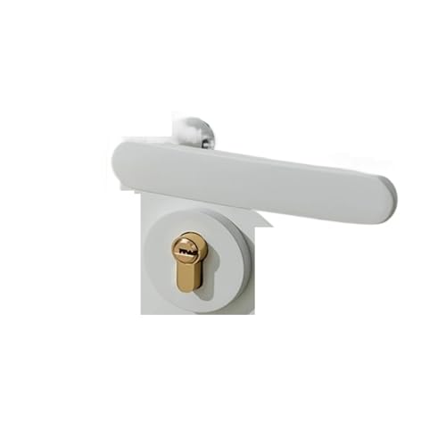 1 set von aluminium legierung zimmer türschloss set innen stille tür griff split lock hause(White) von INOJIKGV