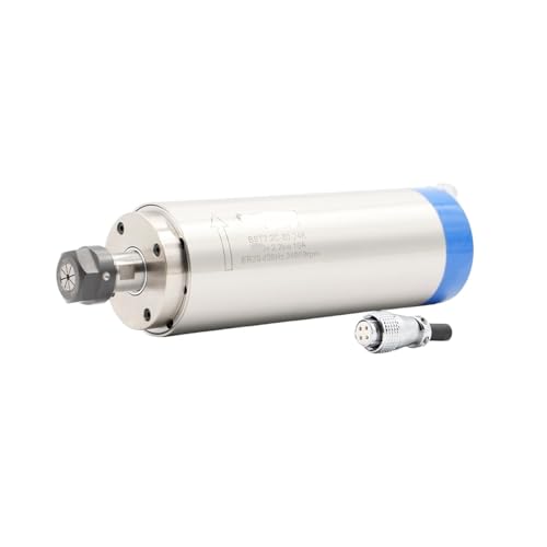 2,2 KW ER20 D80 wassergekühlter Spindelmotor 4 Stück Lagergenauigkeit 0,01 mm 80 * 230 mm(Ceramic Ball Bearing,220V) von INOJIKGV
