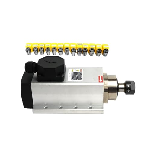 2,2 kW luftgekühlte Spindel, 2200 W, 220 V CNC-Motor + 13 ER20-Spannfutter (1–13 mm)(220V,Junction Box) von INOJIKGV